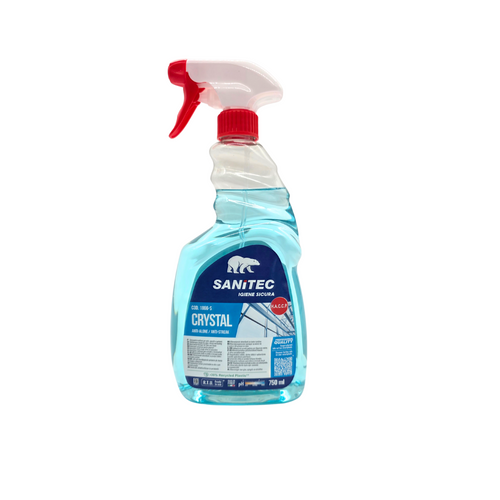 Detergente Vetri e Specchi Antialone | Professionale Crystal Sanitec 750ml