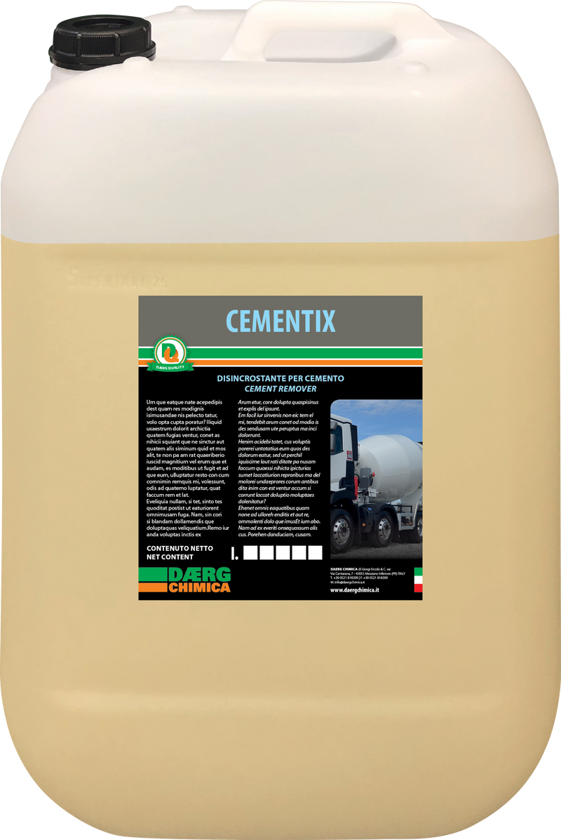 Disincrostante Acido Rimuovi Cemento | Calcestruzzo Cementix Daerg 10kg