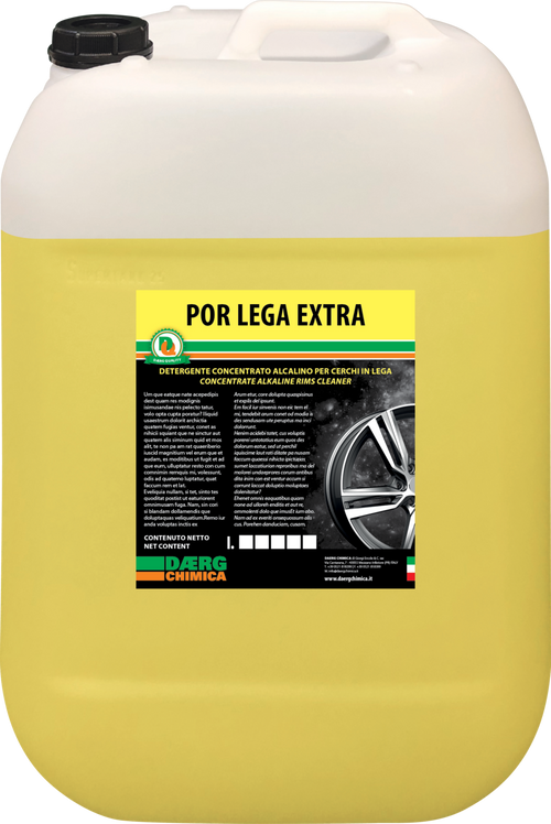 Detergente Cerchi in Lega Alcalino | Concentrato Por Lega Extra Daerg 10kg