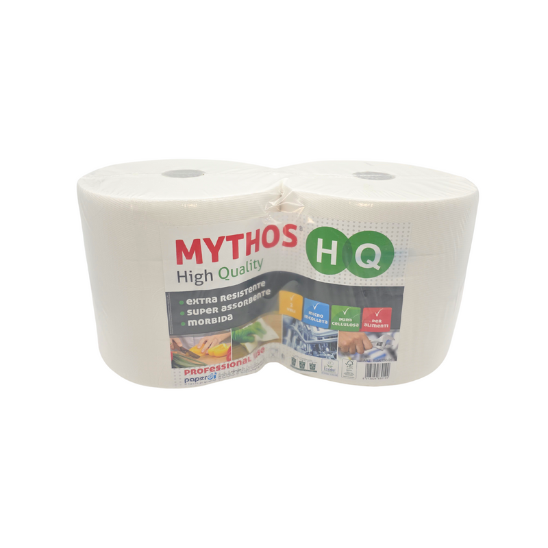 Bobina Asciugatutto Pura Cellulosa 2 Veli | Super Assorbente Mythos 3kg