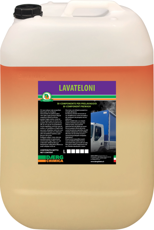 Detergente Bicomponente Prelavaggio Telonati | Mezzi Pesanti Lavateloni Daerg 10kg