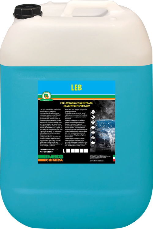 Detergente Prelavaggio Auto Brillantante | Lavaggio Esterni LEB Daerg 10kg
